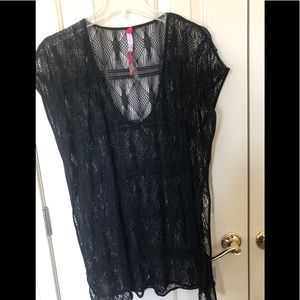 Black swim cover up